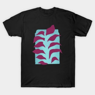 Book Leaf (magenta) T-Shirt
